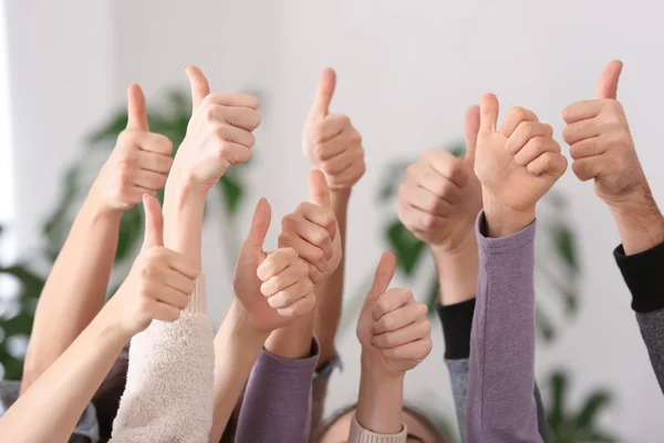 People Showing Thumb Gestures Symbol Support — Stock Photo, Image