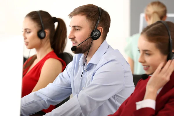 Technical Support Agents Working Office — Stock Photo, Image