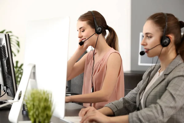Technical Support Agents Working Office — Stock Photo, Image