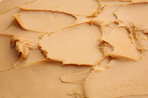 おいしいピーナッツ バター クローズ アップの質感 — ストック写真
