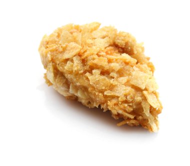 Beyaz zemin üzerine lezzetli nugget