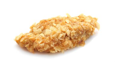 Beyaz zemin üzerine lezzetli nugget