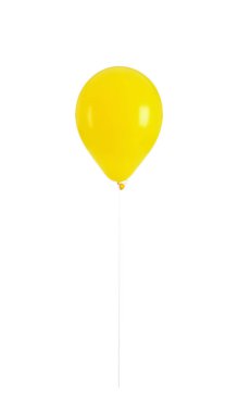 Beyaz arka plan üzerinde renkli balon
