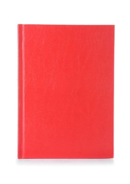 Beyaz arka plan üzerinde boş kapaklı kitap