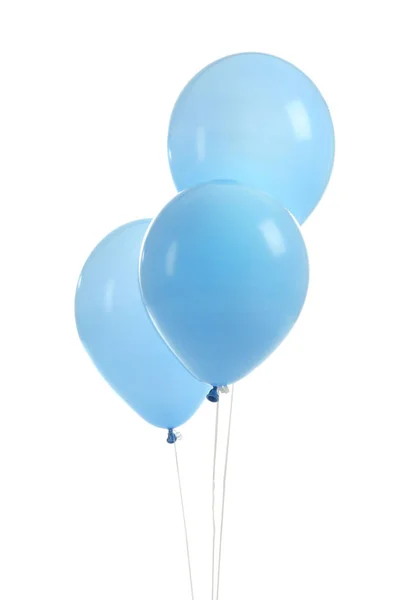 Farbe Luftballons Auf Weißem Hintergrund — Stockfoto