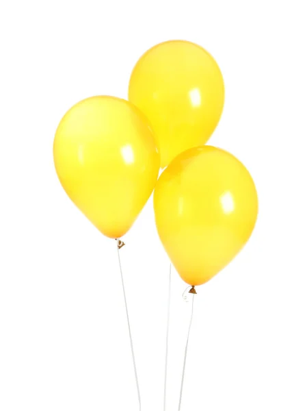 Farbe Luftballons Auf Weißem Hintergrund — Stockfoto