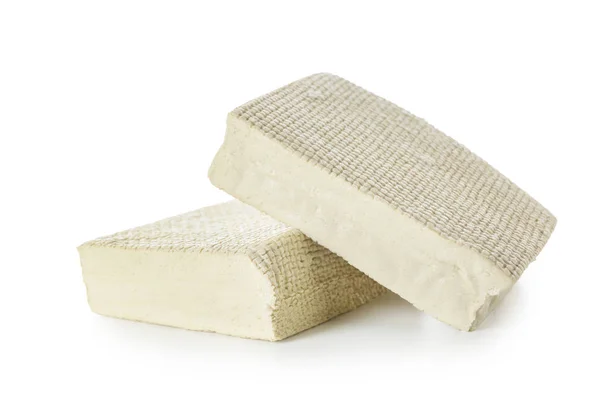 Gustoso Tofu Sfondo Bianco — Foto Stock
