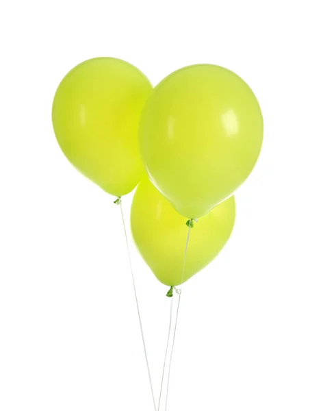 Balões Cor Fundo Branco — Fotografia de Stock