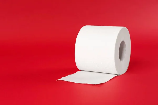 Roll Toilet Paper Color Background — Stock Photo, Image