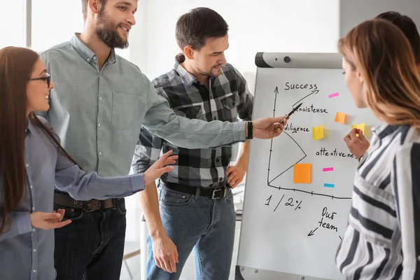 Group People Discussing Business Plan Office — Stock Photo, Image