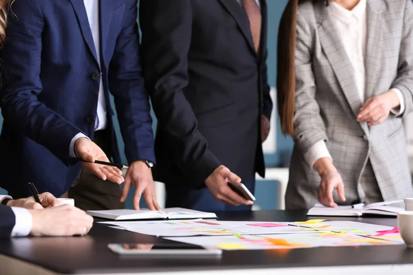 Group People Discussing Business Plan Office — Stock Photo, Image