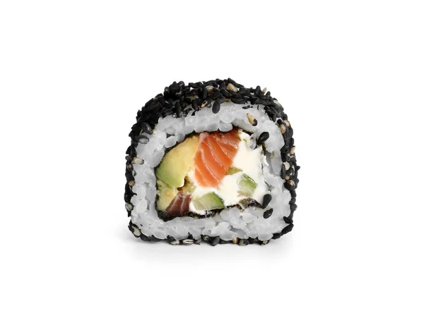Chutné Sushi Roll Bílém Pozadí — Stock fotografie