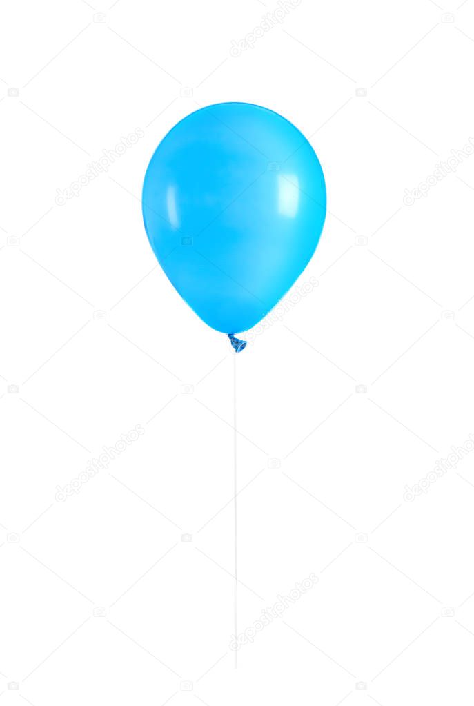 Color balloon on white background