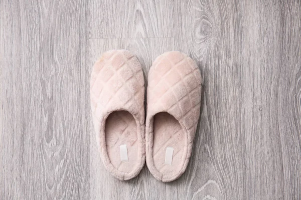 Soft Slippers Floor — Stock Photo, Image