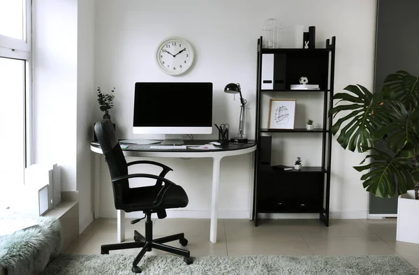 Interior Room Comfortable Designer Workplace — Stock Photo, Image