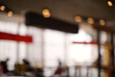 Kafe iç bulanık görünüm