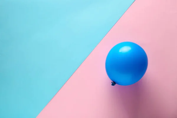 Balão Sobre Fundo Cor — Fotografia de Stock