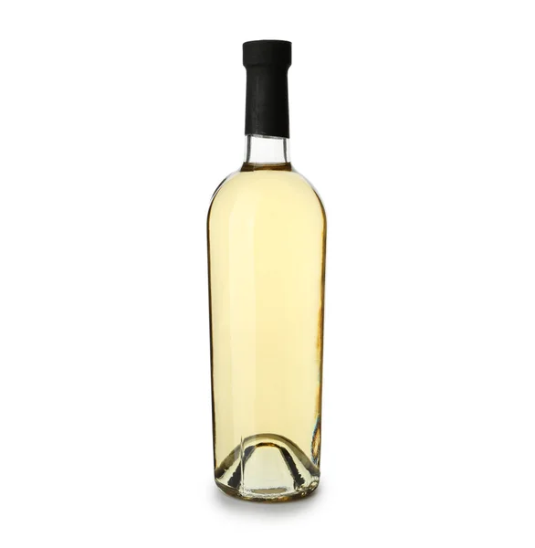 Bottle Tasty Wine White Background — Stock Photo, Image