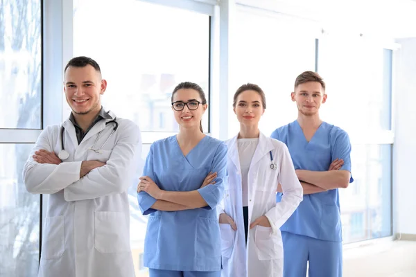 Equipe Médicos Clínica — Fotografia de Stock