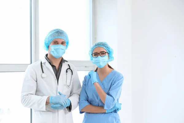 Young Doctors Clinic Window — Stock Photo, Image