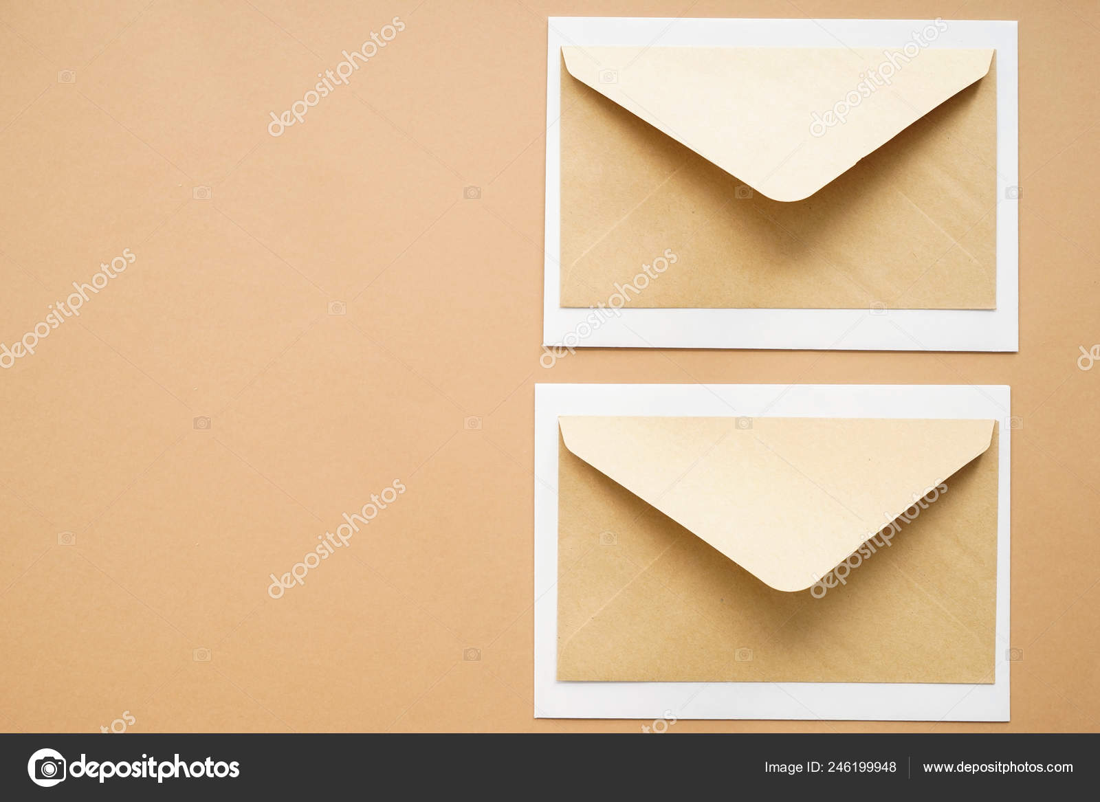Blank Envelopes Color Background Stock Photo by ©serezniy 246199948