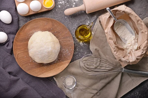 Masada Ekmek Yapmak Için Malzemeler — Stok fotoğraf