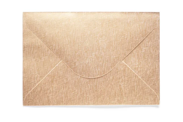 Envelope Papel Sobre Fundo Branco — Fotografia de Stock