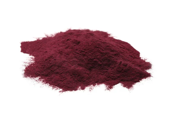 Acai Powder White Background — Stock Photo, Image