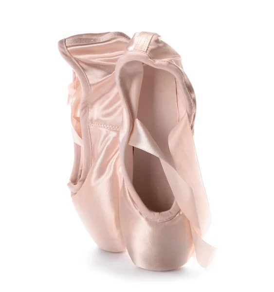 Ballet Shoes White Background Stock Image