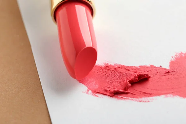 Lipsticks Color Background Closeup — Stock Photo, Image