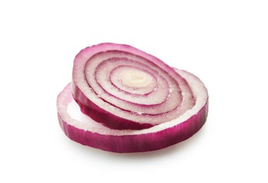 beyaz zemin üzerine soğan halkası