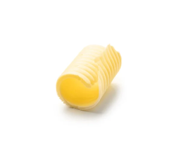 Butter Curl White Background — Stock Photo, Image