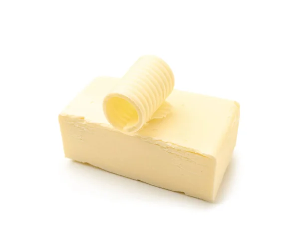 Zdrowe Masło Białym Tle — Zdjęcie stockowe