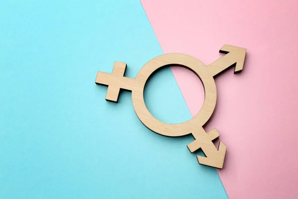 Symbool Van Transgender Kleur Achtergrond — Stockfoto