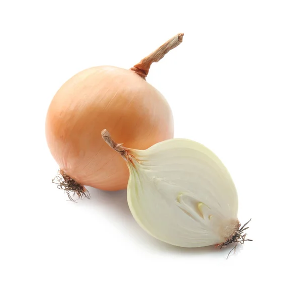 Raw Onion White Background — Stock Photo, Image