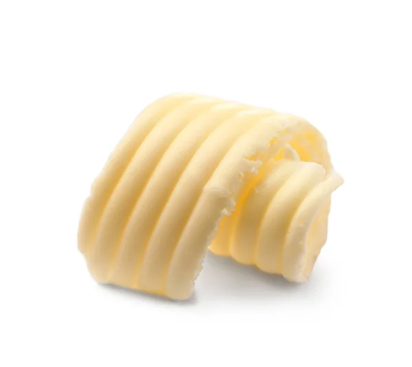 黄油卷毛白色背景上 — 图库照片