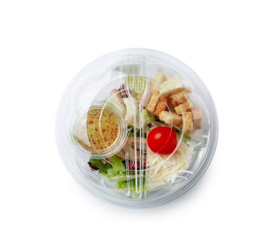 Konteyner'dır beyaz zemin üzerine lezzetli yemekleri ile