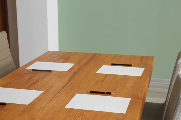 Empty Conference Room Prepared Meeting — Stock Photo, Image