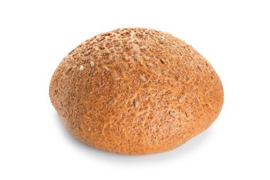 Beyaz zemin üzerine lezzetli taze ekmek