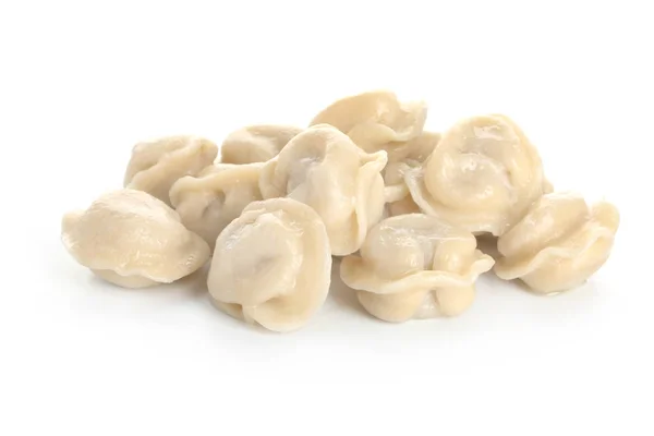 Fresh tasty dumplings on white background — Stock Photo, Image