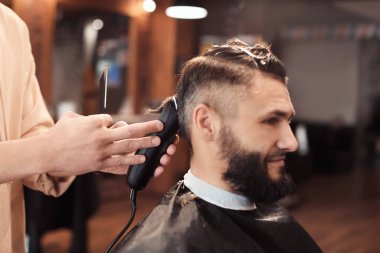 Profesyonel kuaför müşteri Kuaför salon ile çalışma