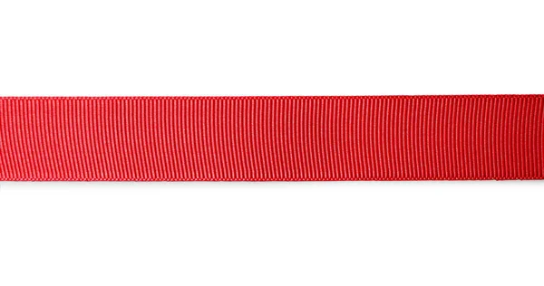 Red ribbon on white background — Stock Photo, Image