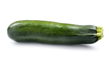 Beyaz arkaplanda taze kabak