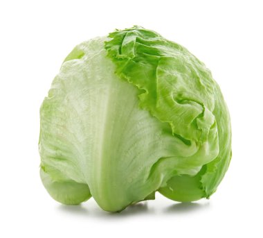 Beyaz arka plan üzerinde olgunlaşmış taze lahana