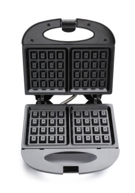 Beyaz arka plan üzerinde modern waffle maker