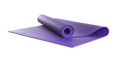 Beyaz arka plan rengi yoga mat