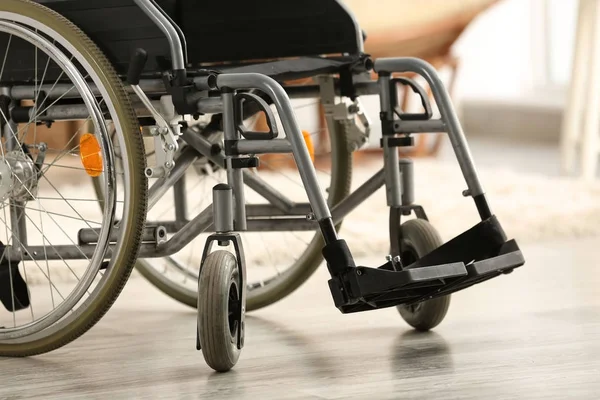 Empty modern wheelchair indoors — Stock Photo, Image