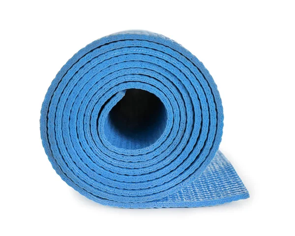 Color yoga mat on white background — Stock Photo, Image
