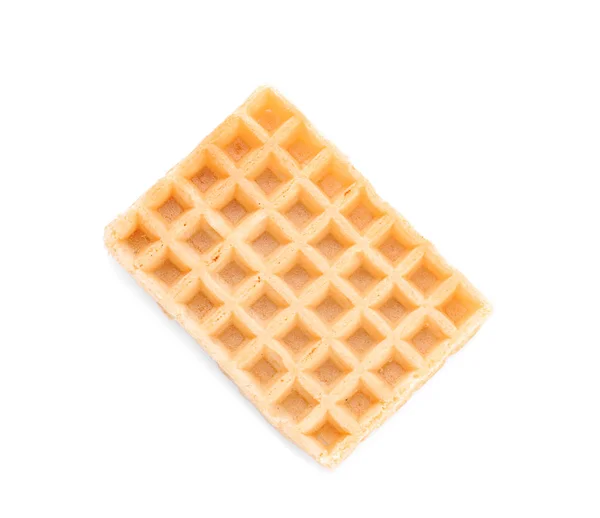 Delicious waffle on white background — Stock Photo, Image