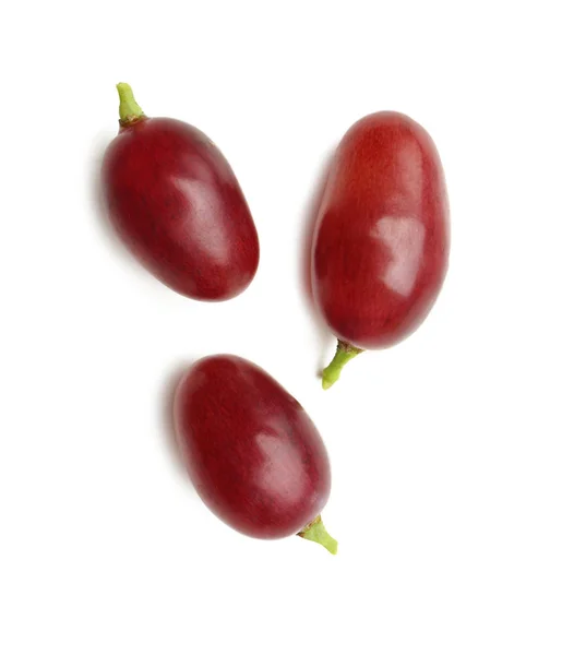 Ripe sweet grapes on white background — Stock Photo, Image